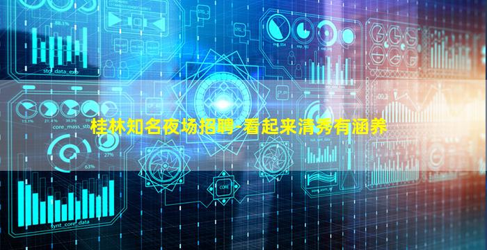 桂林知名夜场招聘-看起来清秀有涵养